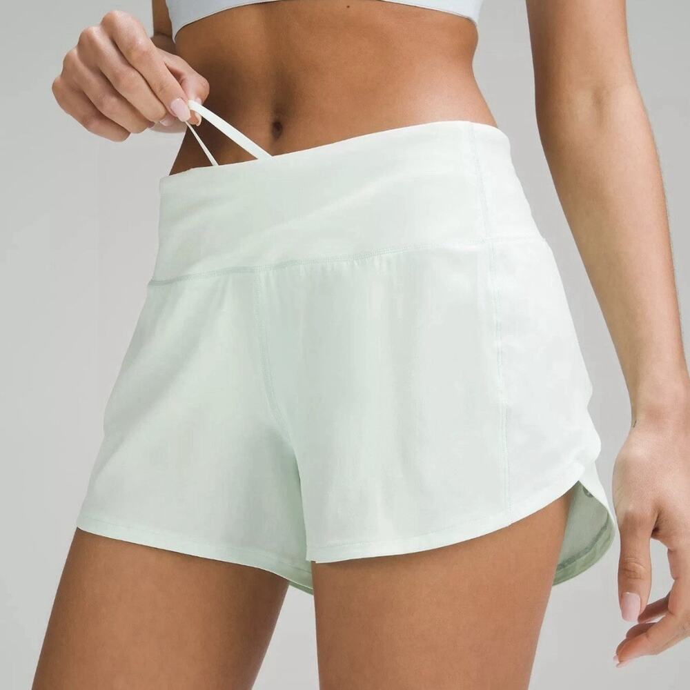 Lululemon Speed Up Short 4” Mint Womens Sz 2 Flaws